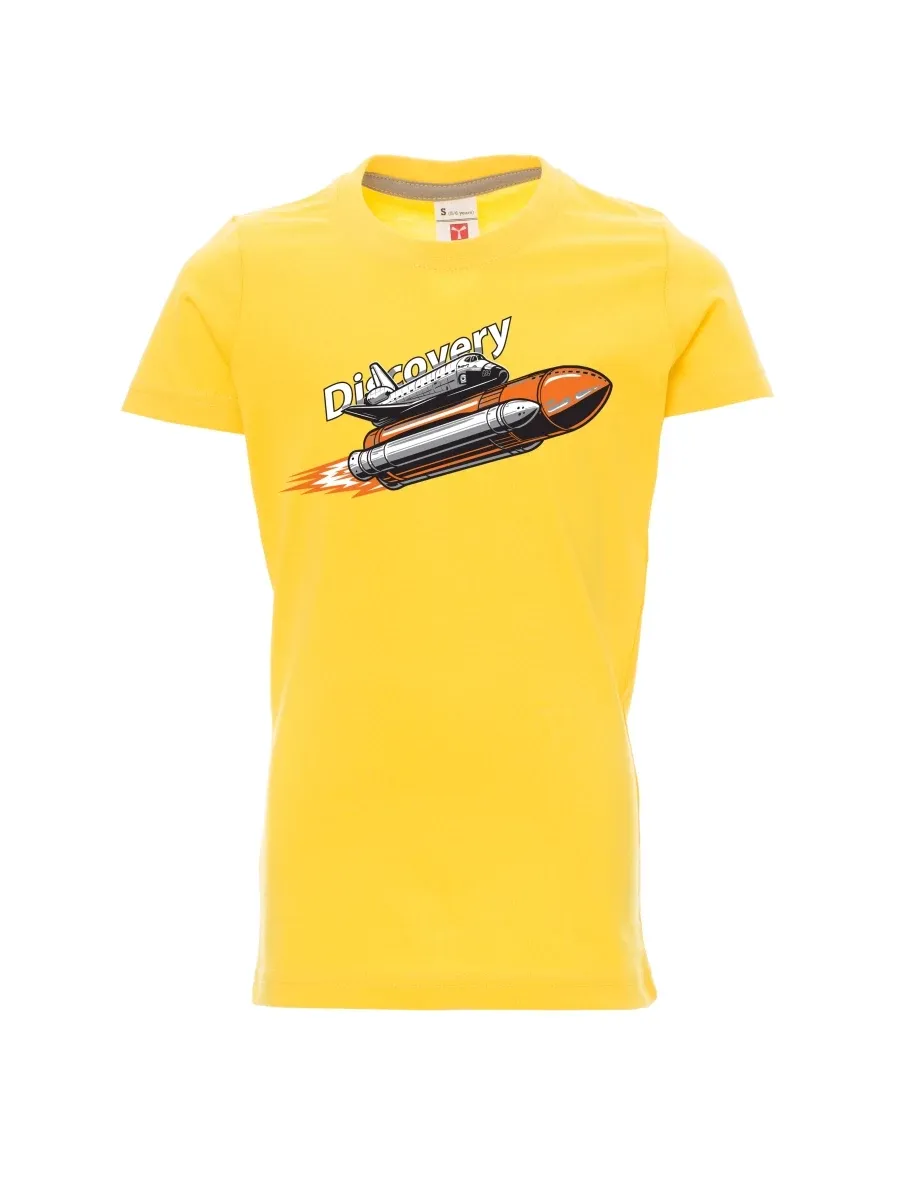 Maglia da bambino gialla Space Shuttle Discovery