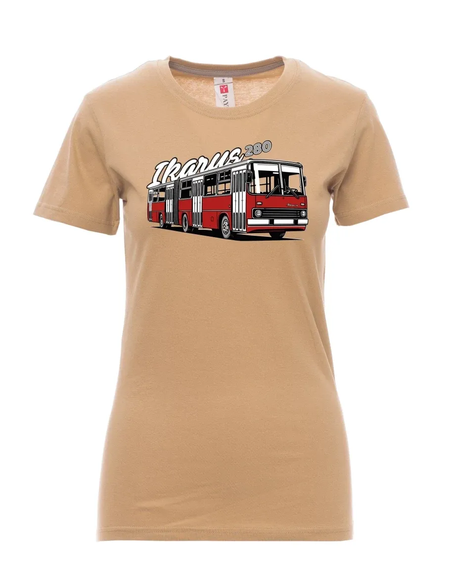 Maglia da donna marrone Autobus Ikarus 280
