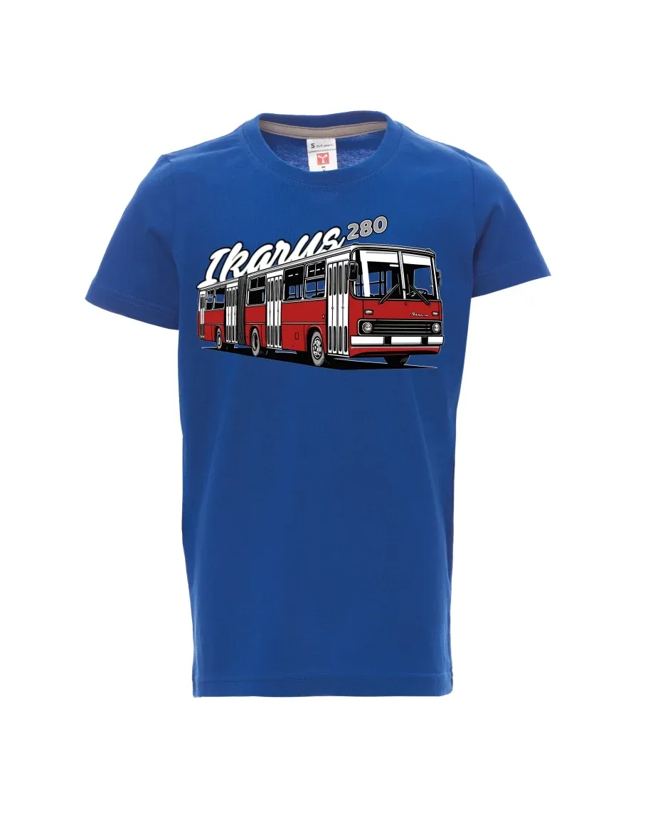 Maglia da bambino blu Autobus Ikarus 280