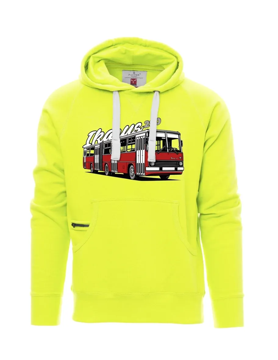 Felpa da uomo fluorescente Autobus Ikarus 280