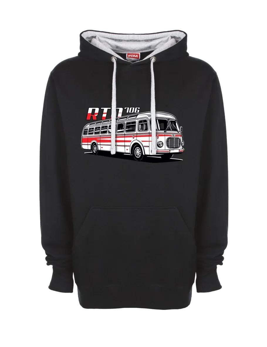 Felpa grigio-nera Autobus RTO 706