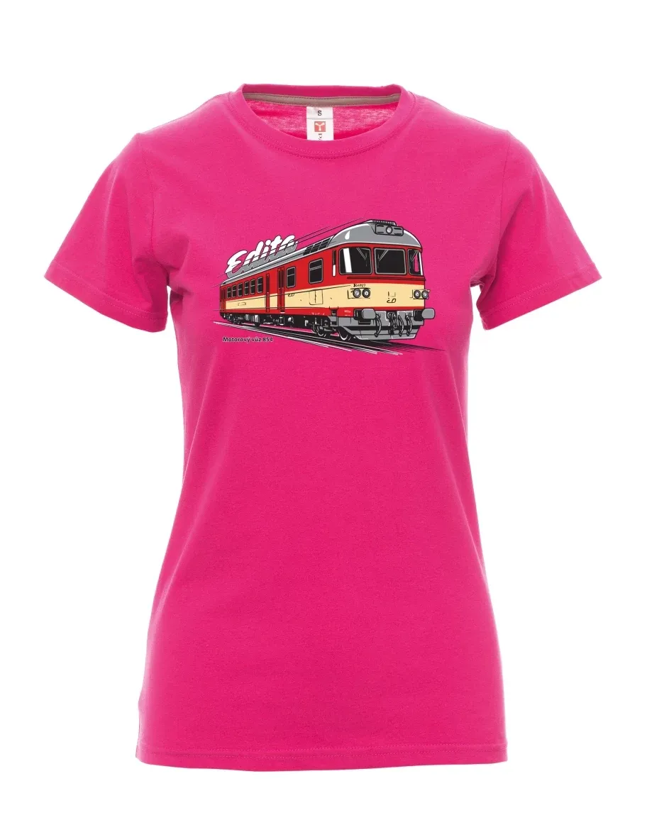 Maglia da donna rosa Automotrice 854