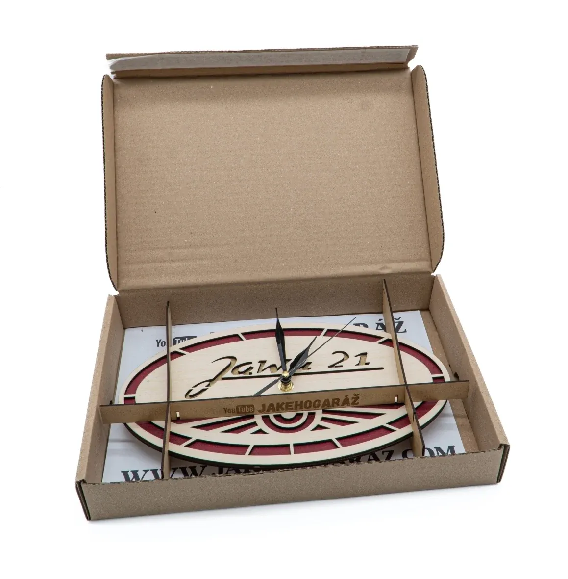 Orologio in legno Logo Jawa 21