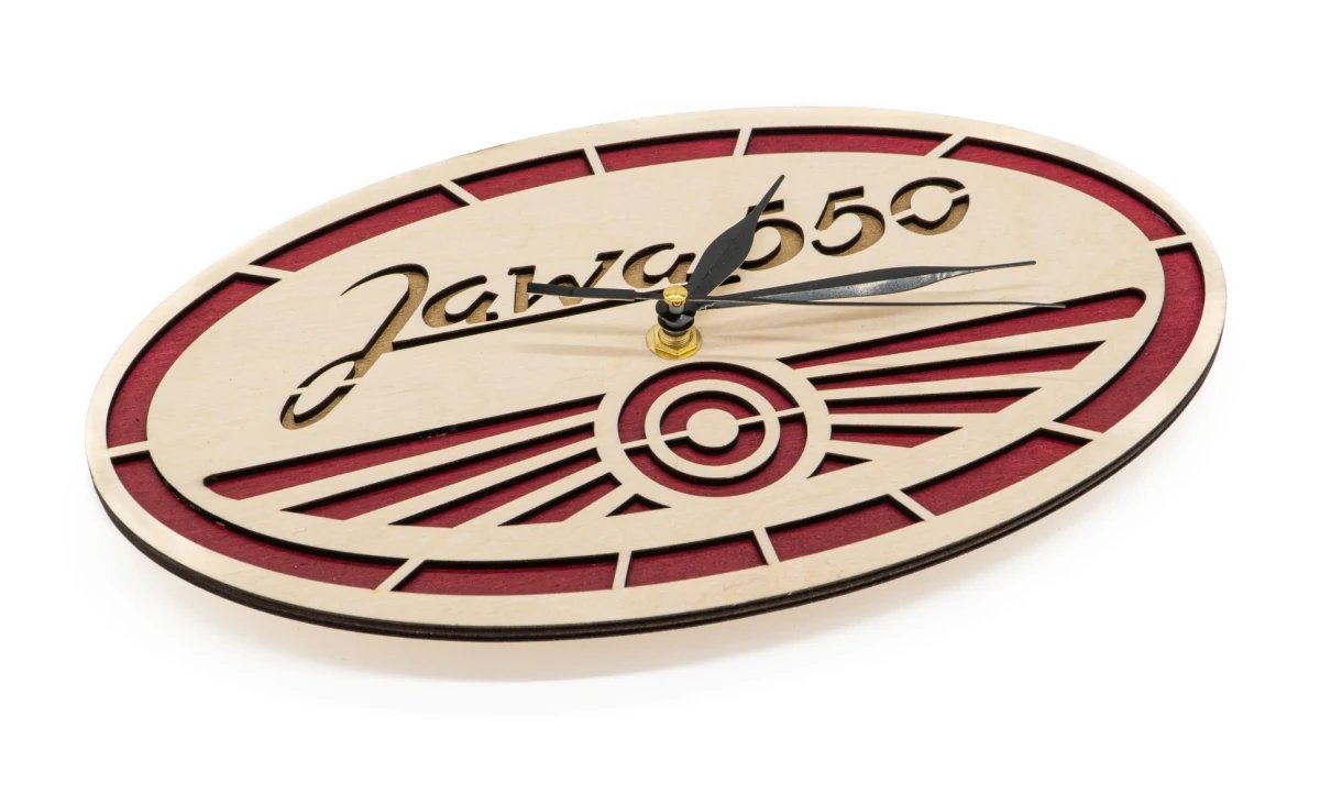 Orologio in legno Logo Jawa 550