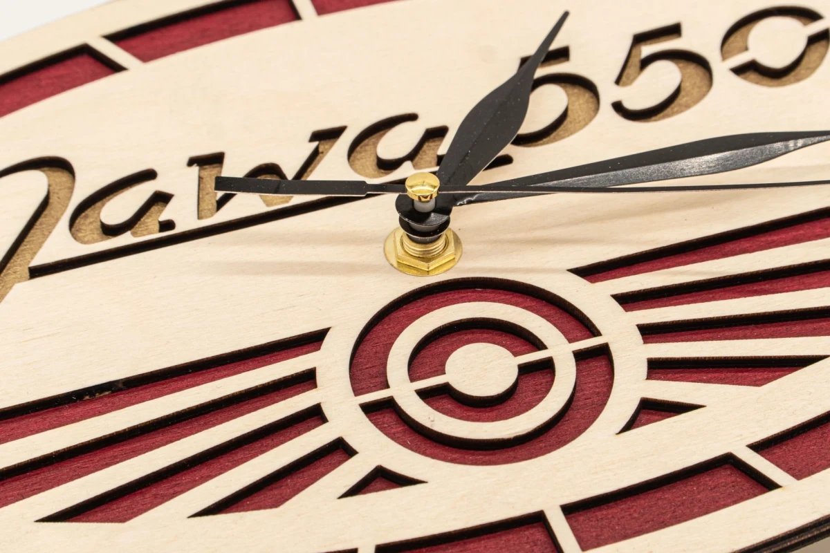 Orologio in legno Logo Jawa 550