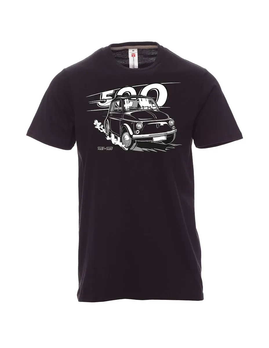 Maglia da uomo nera Il veterano italiano F 500