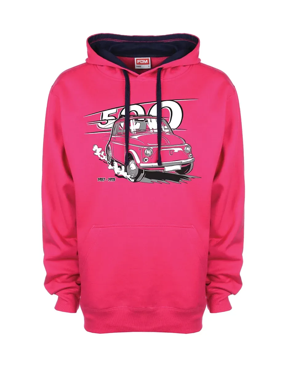 Felpa blu-rosa Il veterano italiano F 500