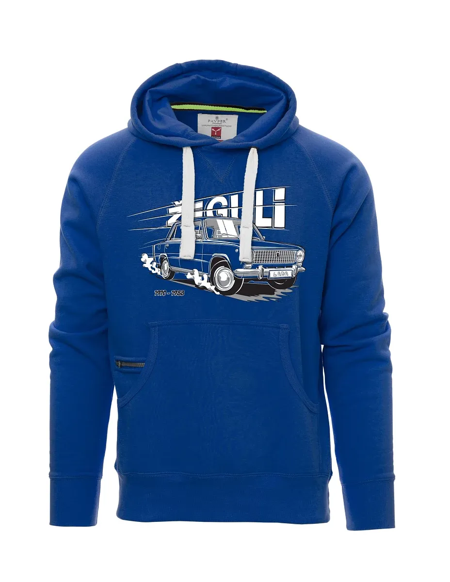 Felpa da uomo blu Lada-Žiguli