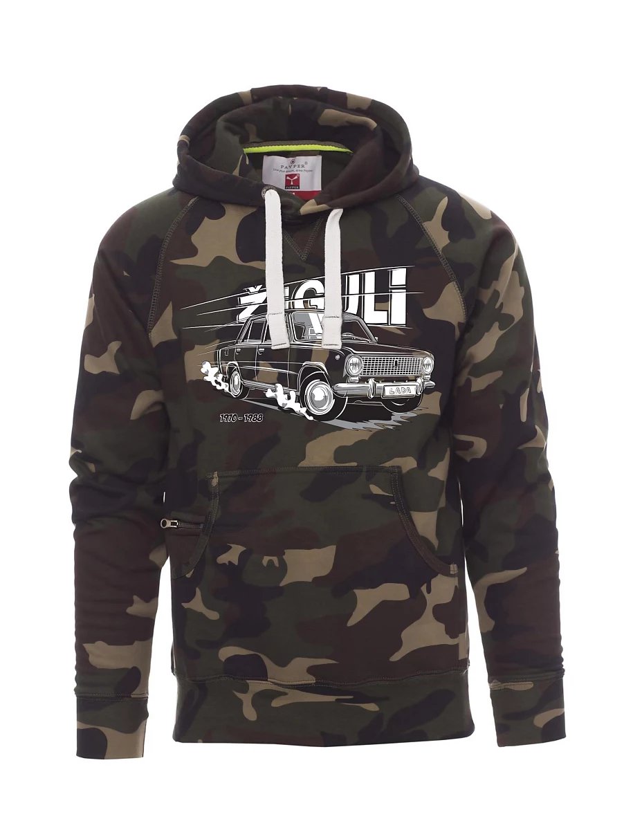 Felpa da uomo camuffare Lada-Žiguli