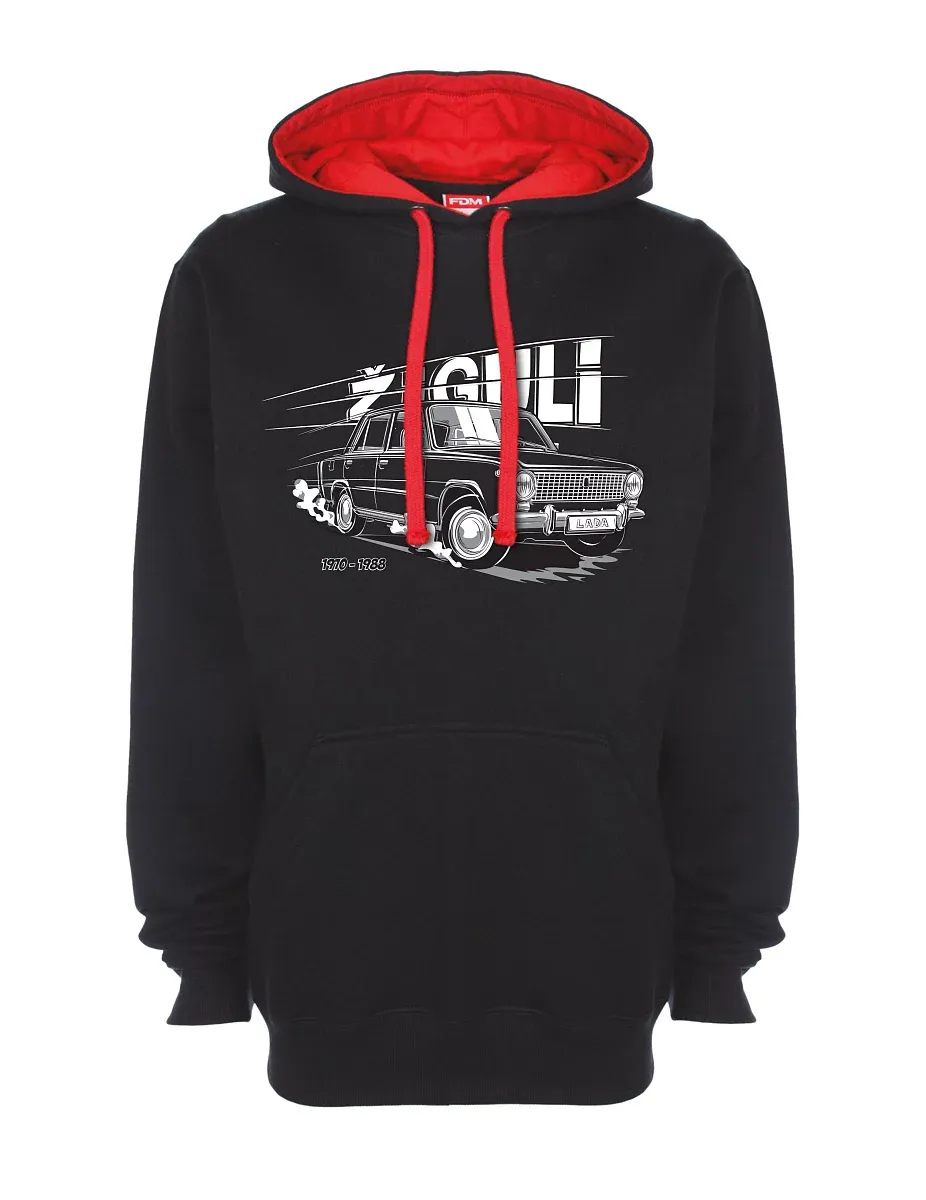 Felpa rosso-nera Lada-Žiguli