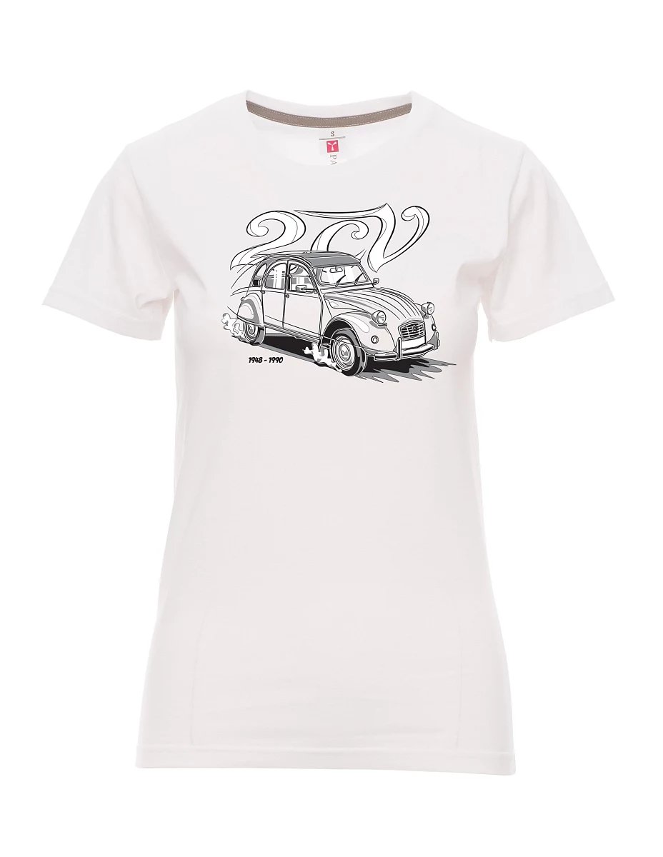 Maglia da donna bianca 2CV