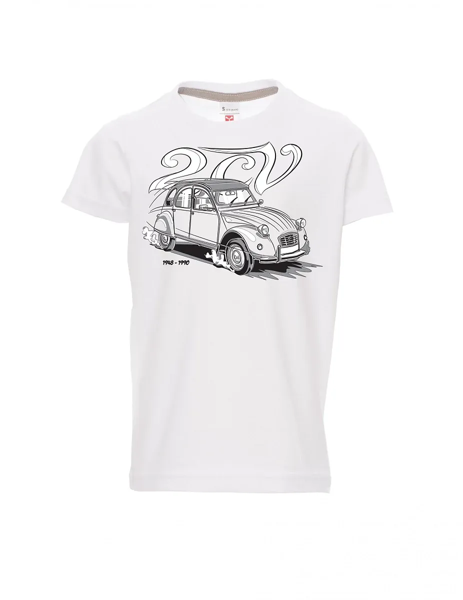 Maglia da bambino bianca 2CV