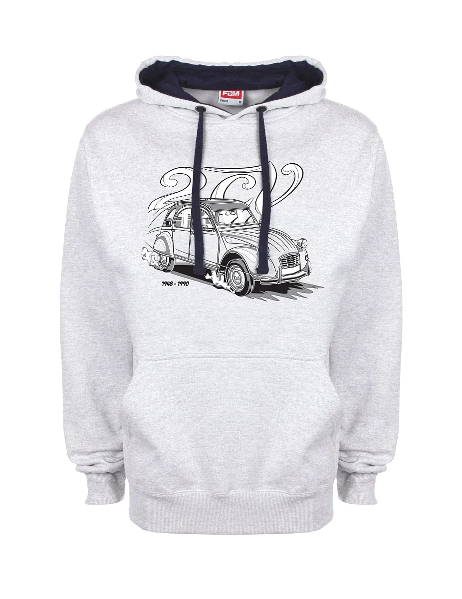 Felpa blu-grigio 2CV