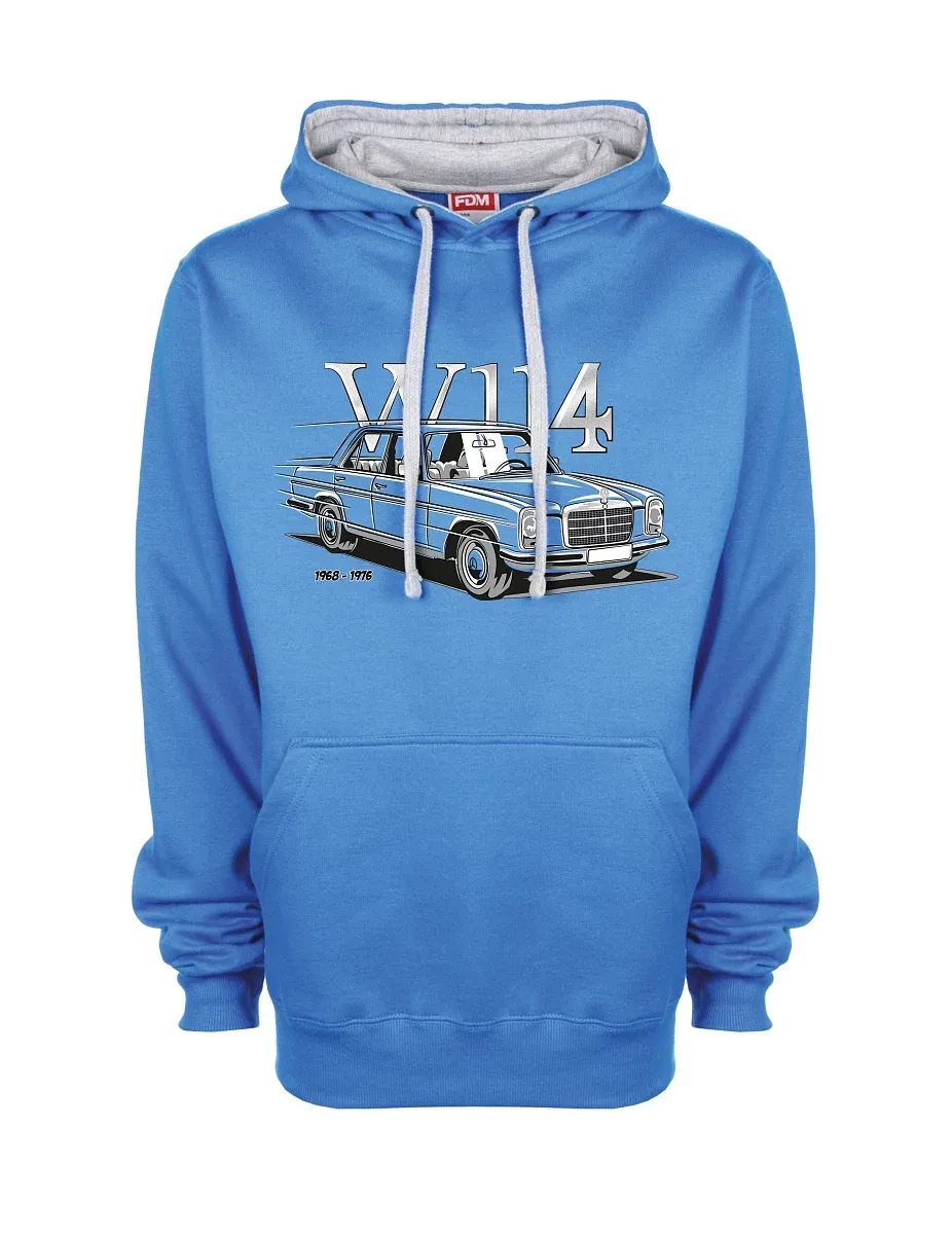 Felpa grigio-blu W114