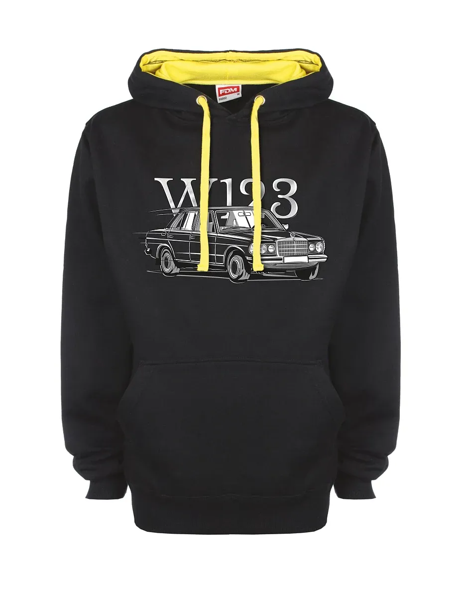 Felpa giallo-nera con W123