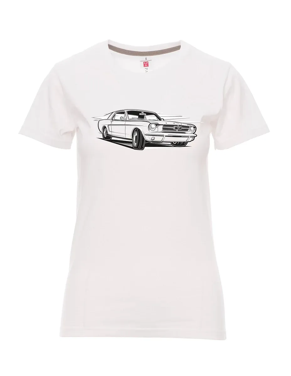 Maglia da donna bianca Mustang