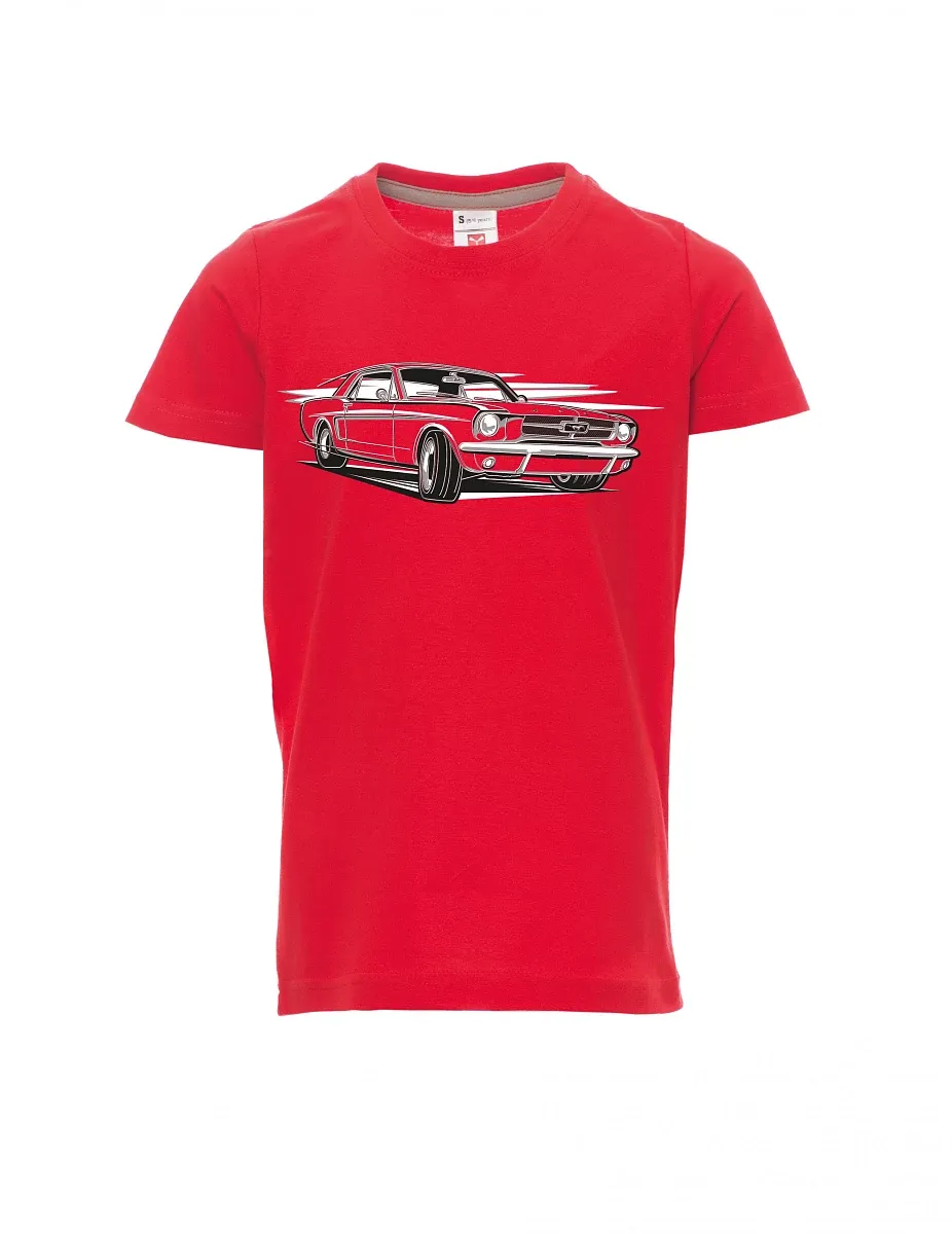 Maglia da bambino rossa Mustang