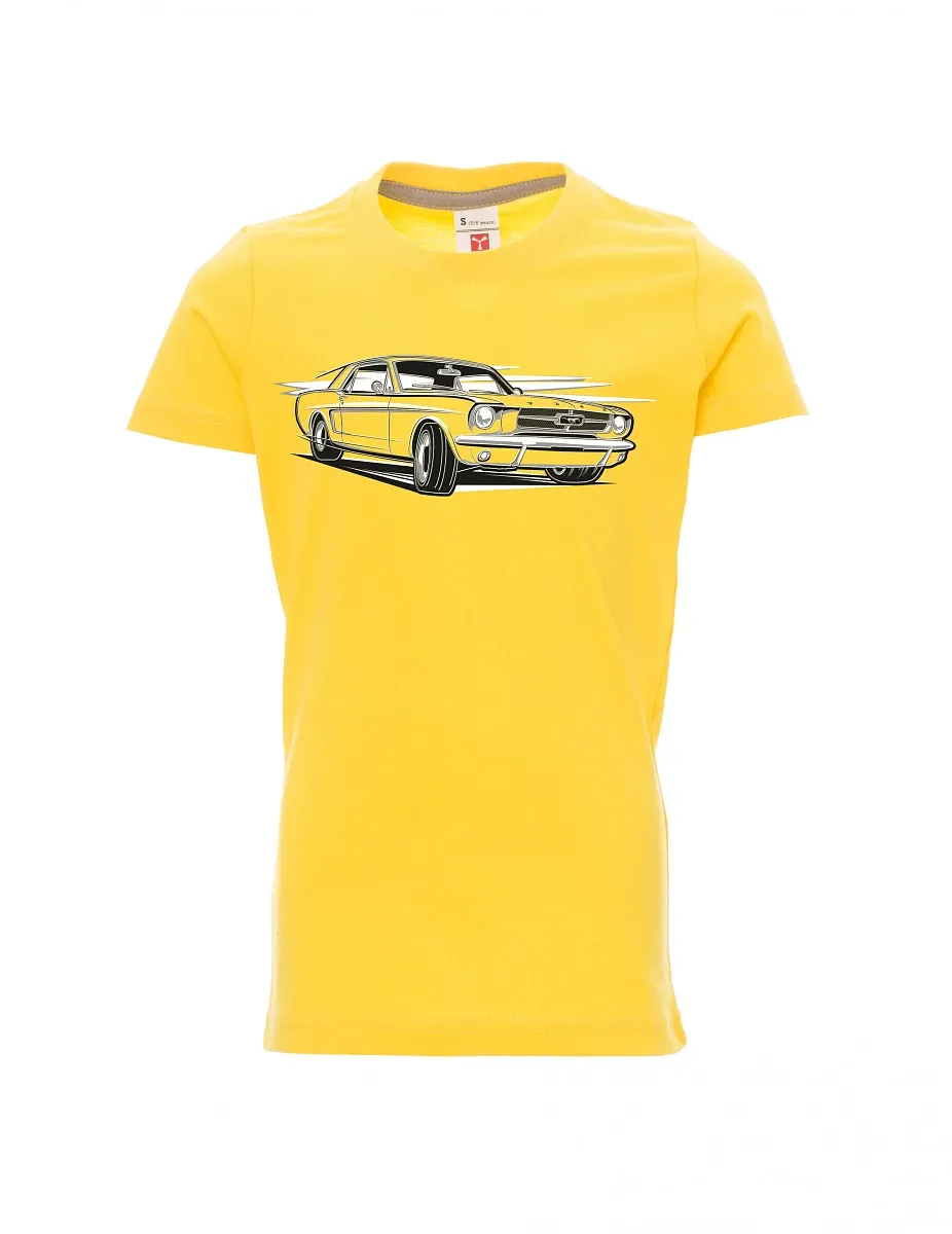 Maglia da bambino gialla Mustang