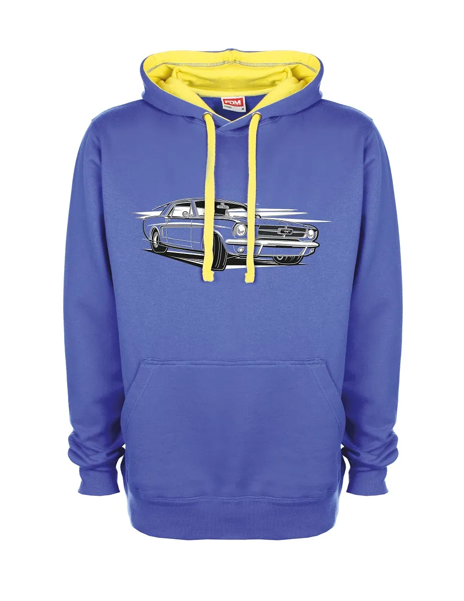Felpa giallo-blu Mustang