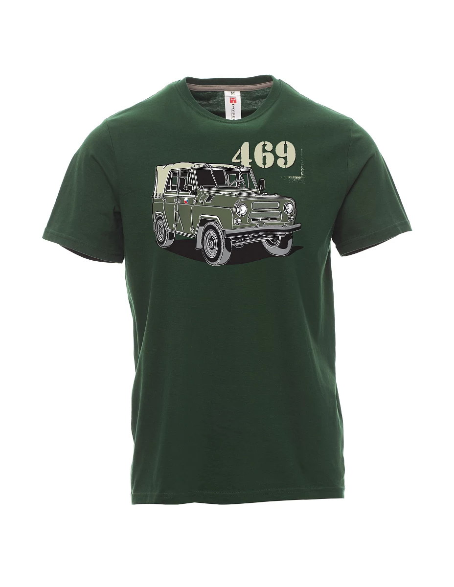 Maglia da uomo verde scuro UAZ 469 Bandiera ceca