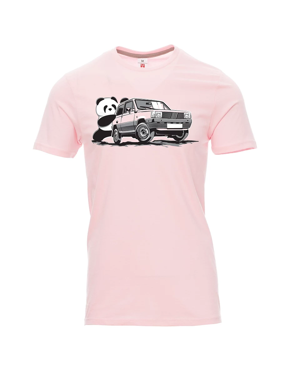 Maglia da uomo rosa chiaro Il veterano italiano F Panda