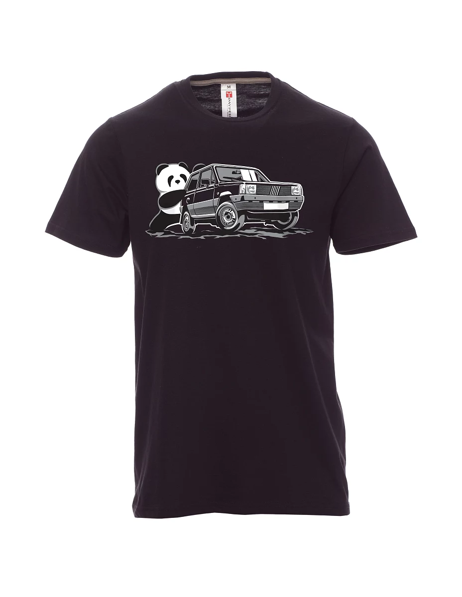 Maglia da uomo nera Il veterano italiano F Panda