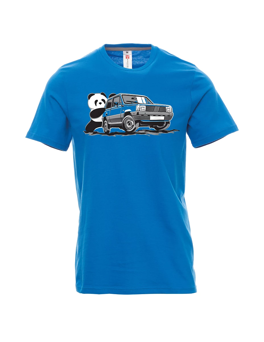 Maglia da uomo blu chiaro Il veterano italiano F Panda