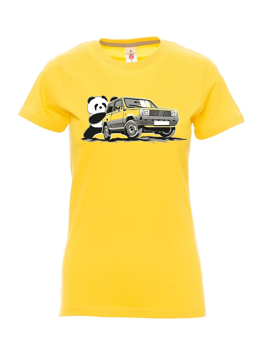 Maglia da donna gialla Il veterano italiano F Panda