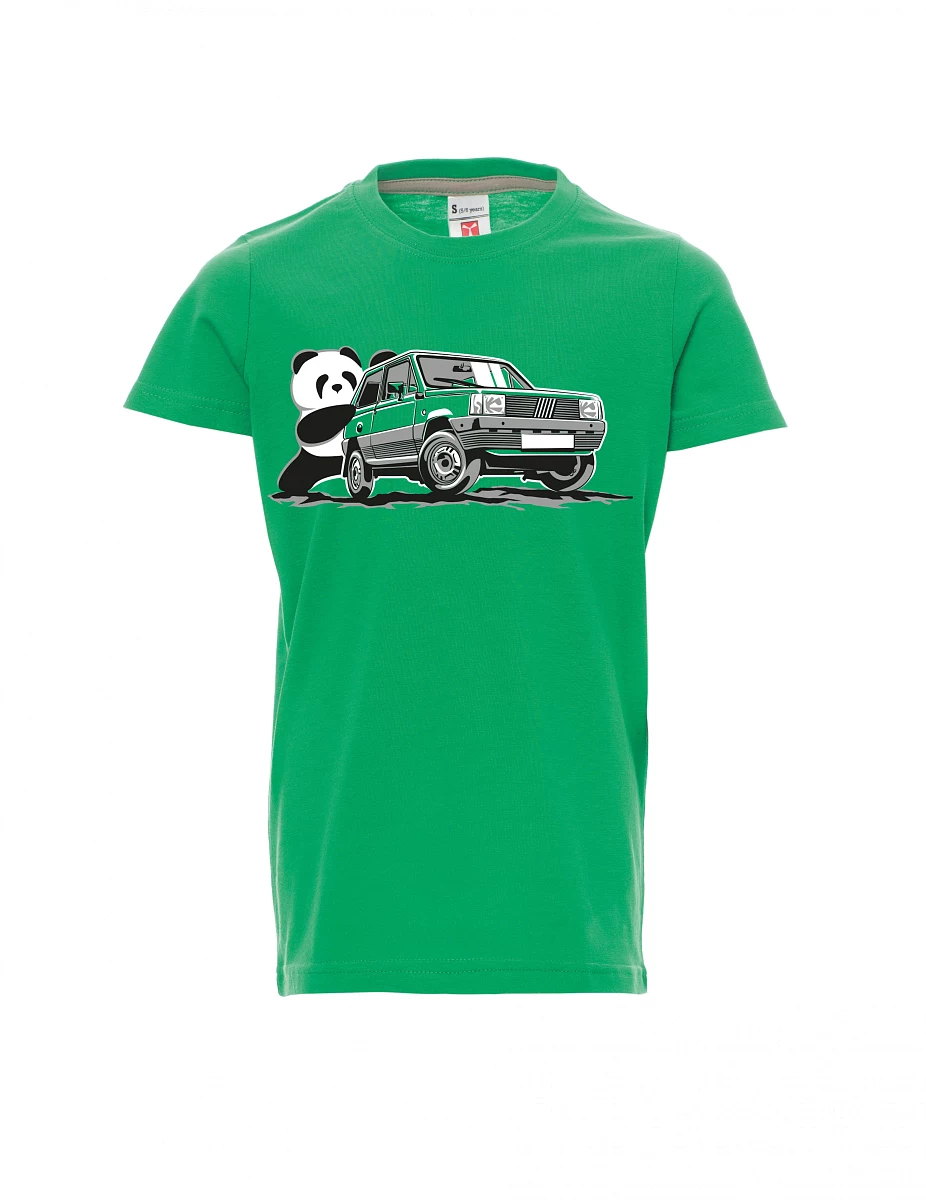 Maglia da bambino verde Il veterano italiano F Panda