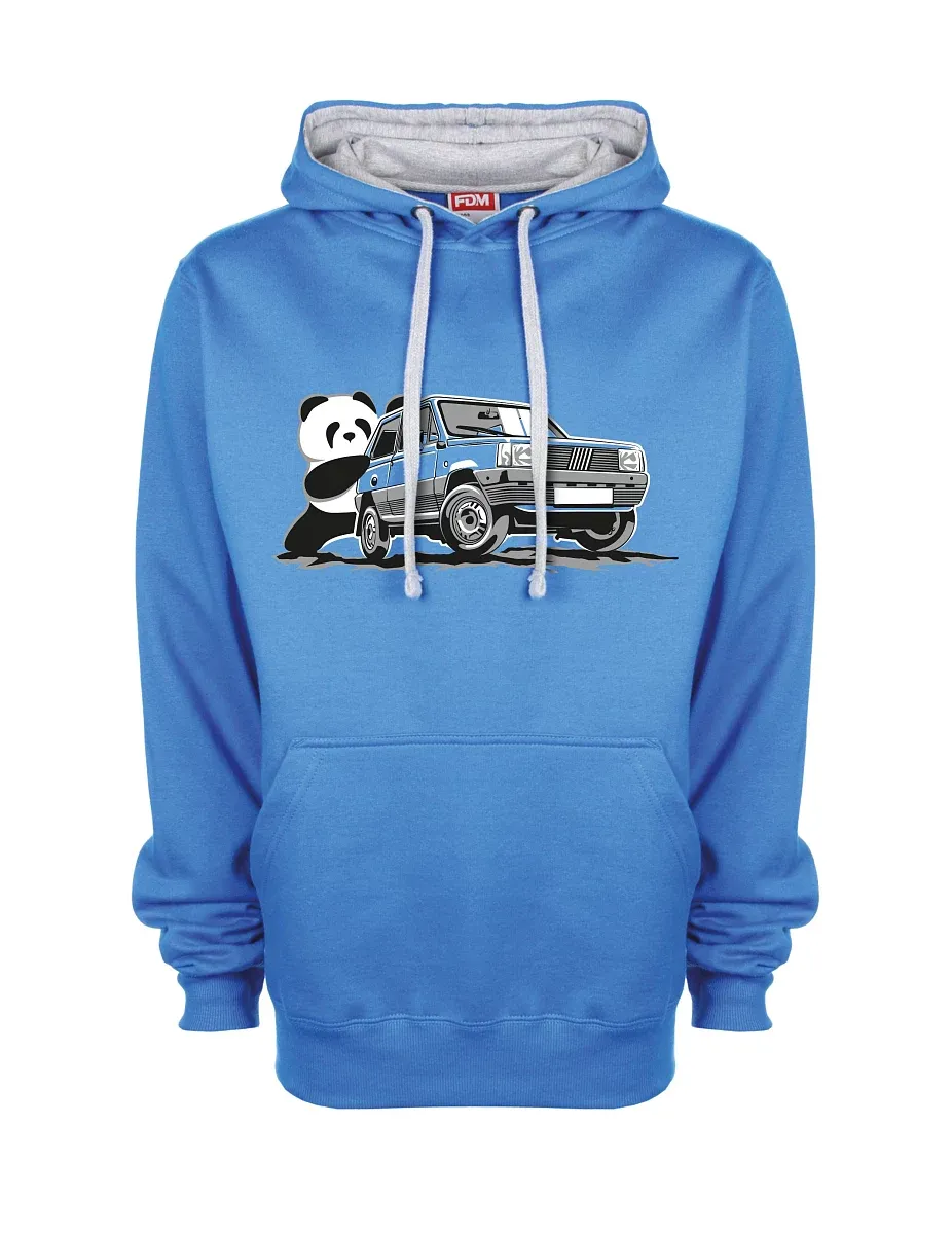 Felpa grigio-blu Il veterano italiano F Panda