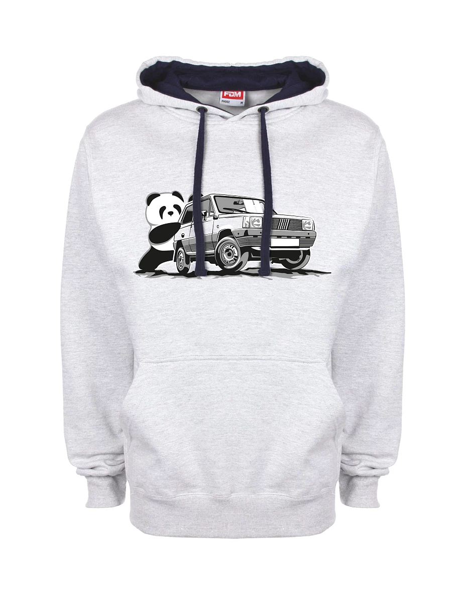Felpa blu-grigio Il veterano italiano F Panda