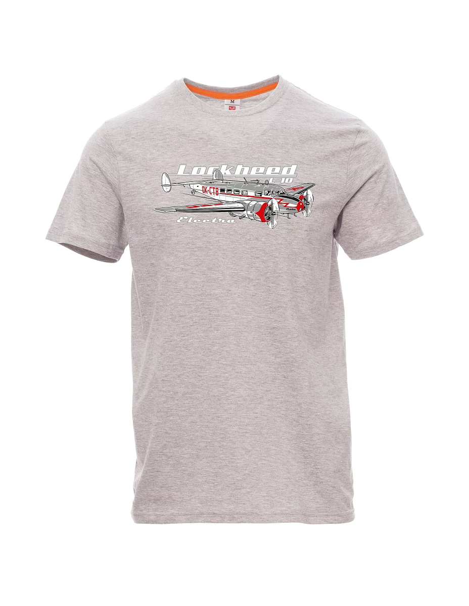 Maglia da uomo grigio melange Lockheed L-10