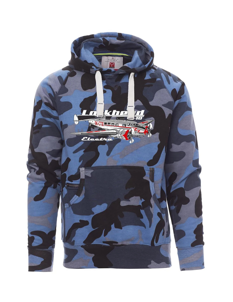 Felpa da uomo camuffare blu  Lockheed L-10
