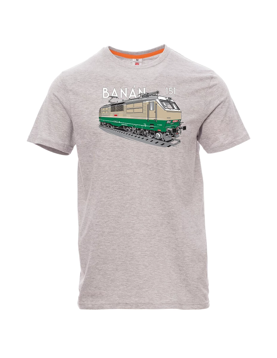Maglia da uomo grigio melange Locomotiva elettrica 151 "banana"