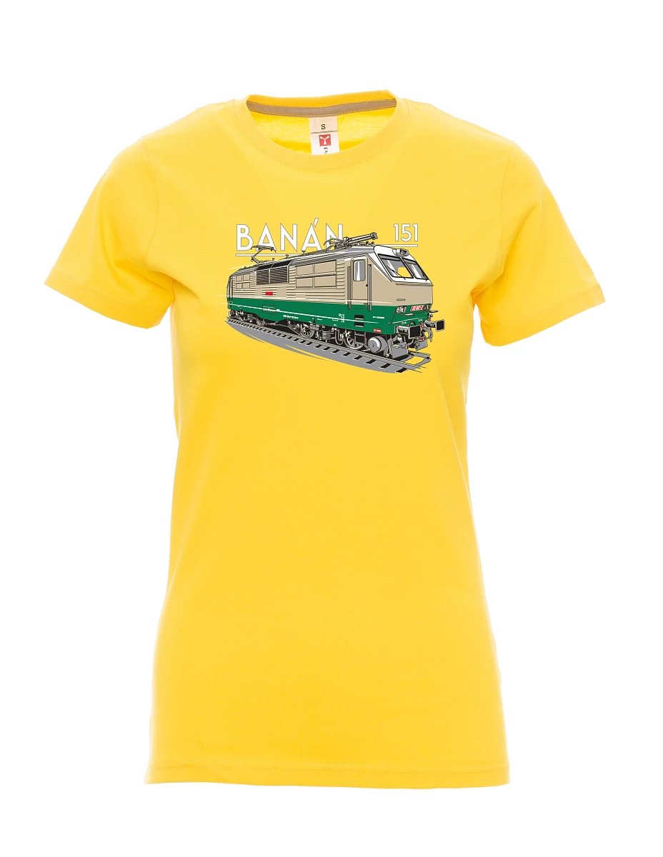 Maglia da donna gialla Locomotiva elettrica 151 "banana"