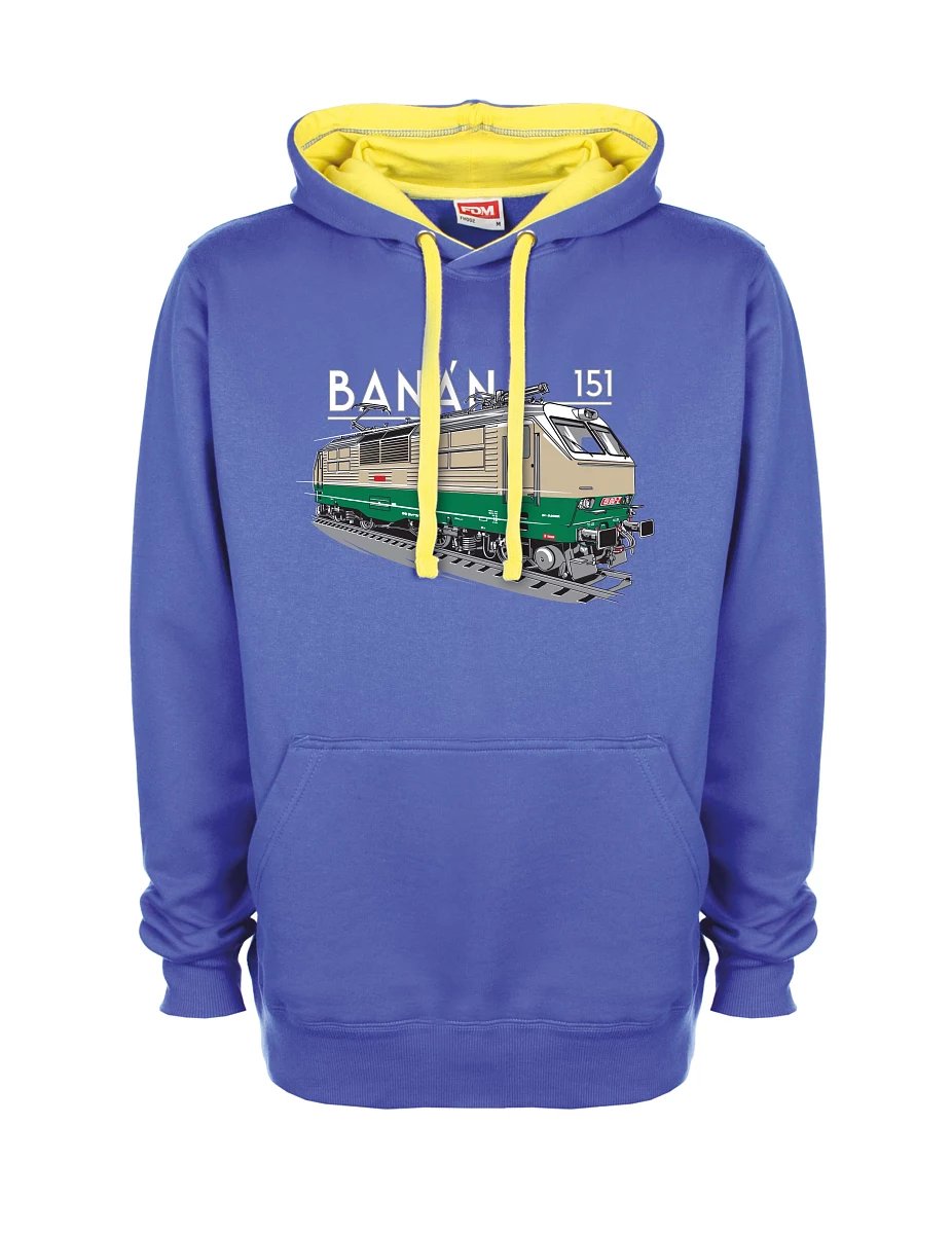 Felpa giallo-blu Locomotiva elettrica 151 "banana"