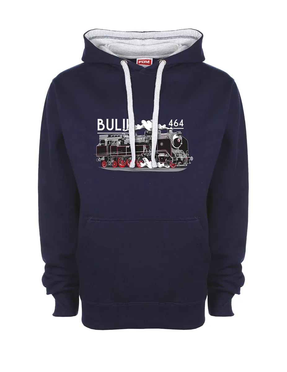 Felpa grigio-blu marino Locomotiva 464