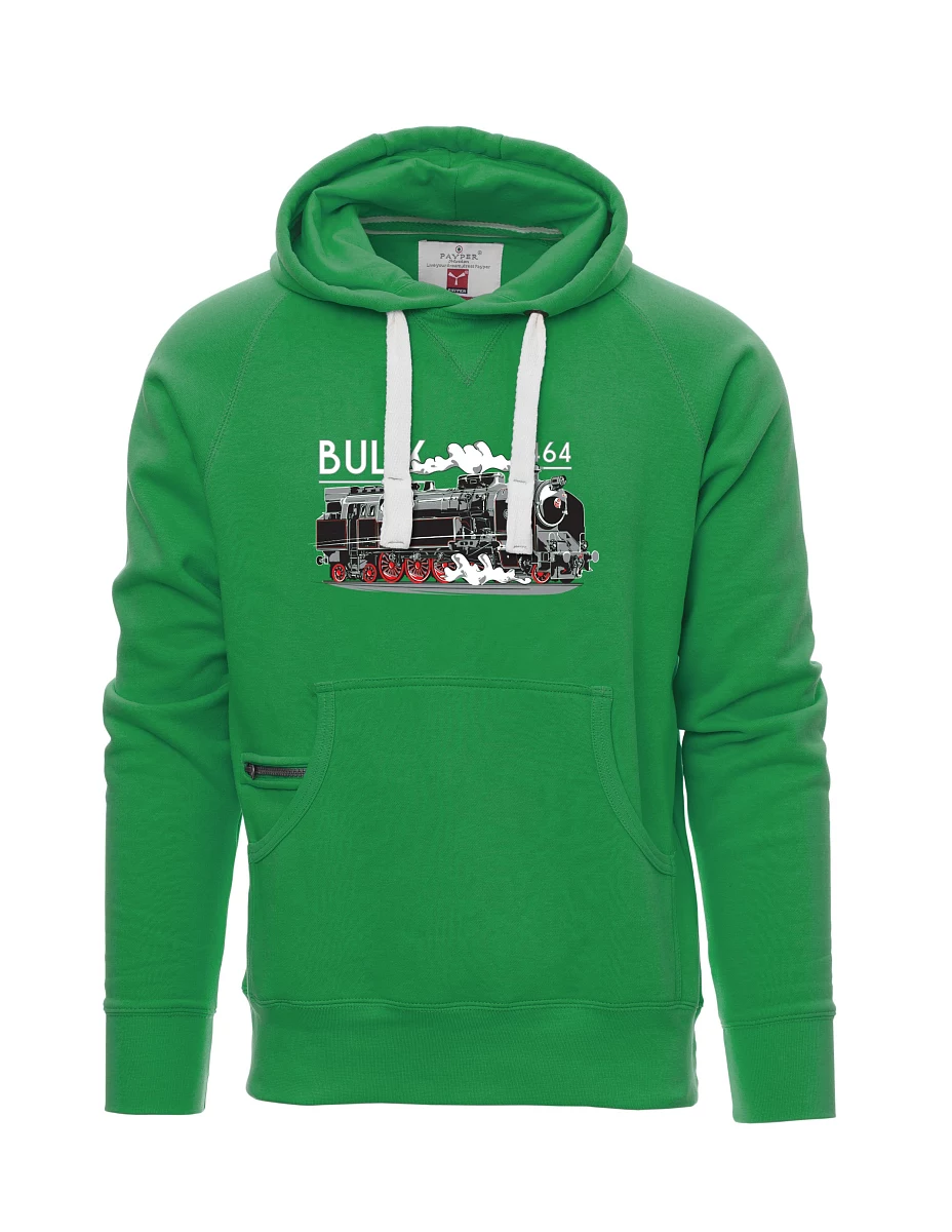 Felpa da uomo verde Locomotiva 464