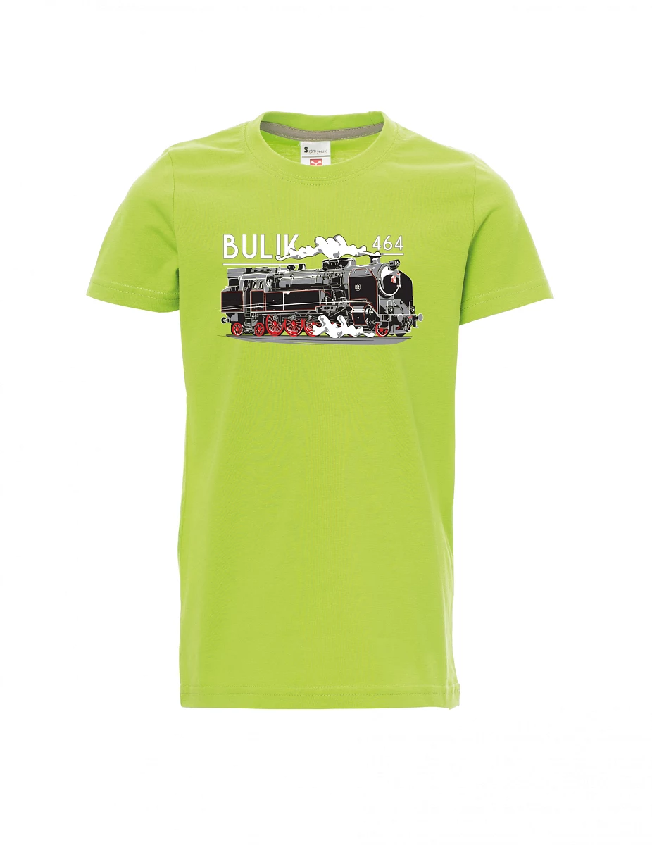 Maglia da bambino verde chiaro Locomotiva 464