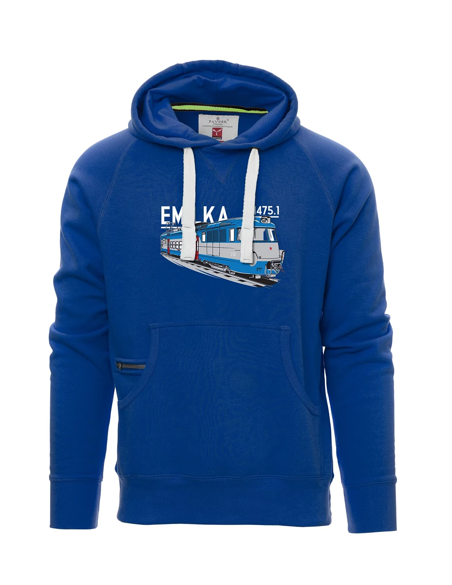 Felpa da uomo blu Unità elettriche 475.1