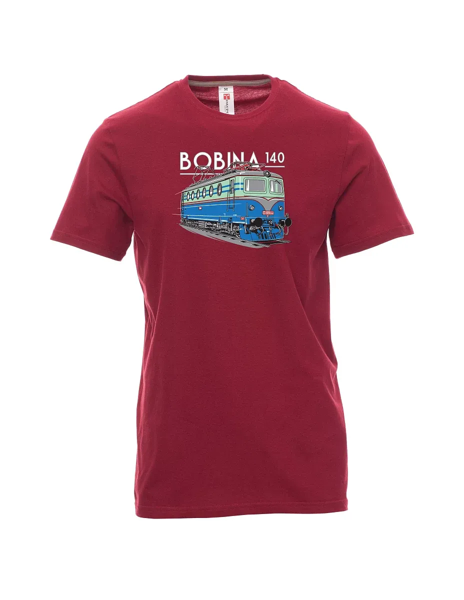 Maglia da uomo rosso scuro Locomotiva 140