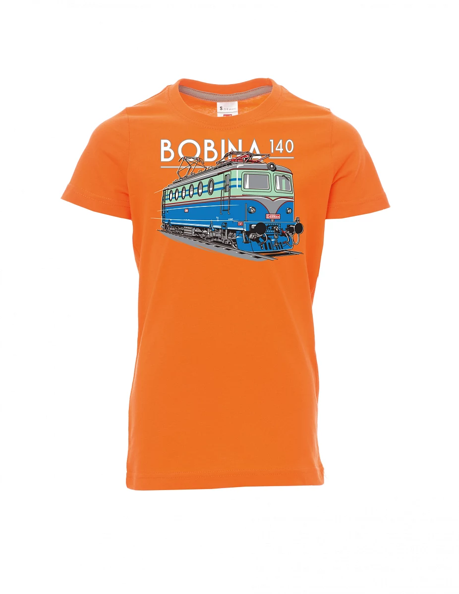 Maglia da bambino arancione Locomotiva 140