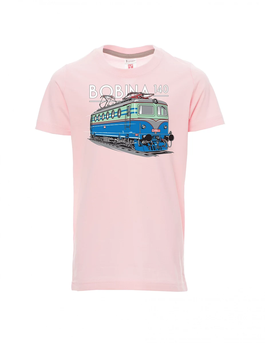Maglia da bambino rosa chiaro Locomotiva 140