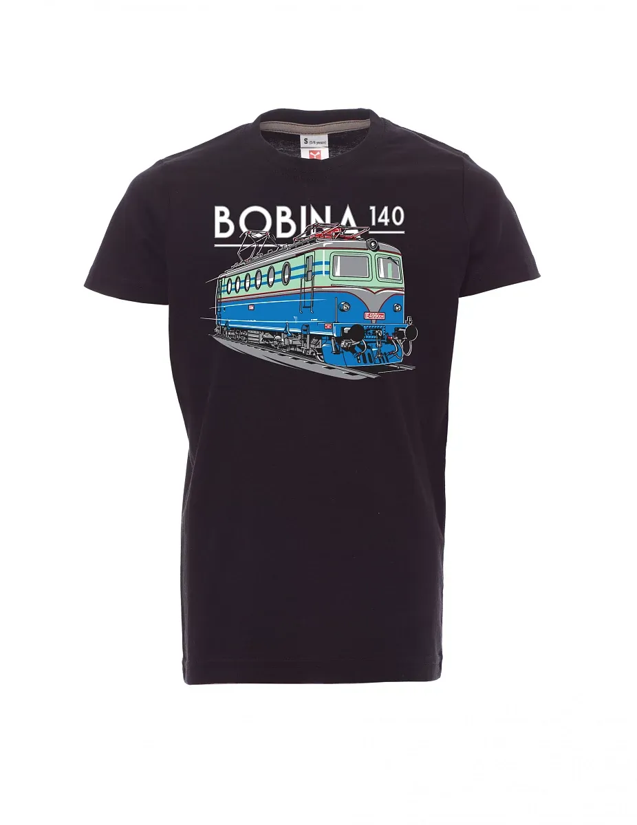 Maglia da bambino nera Locomotiva 140
