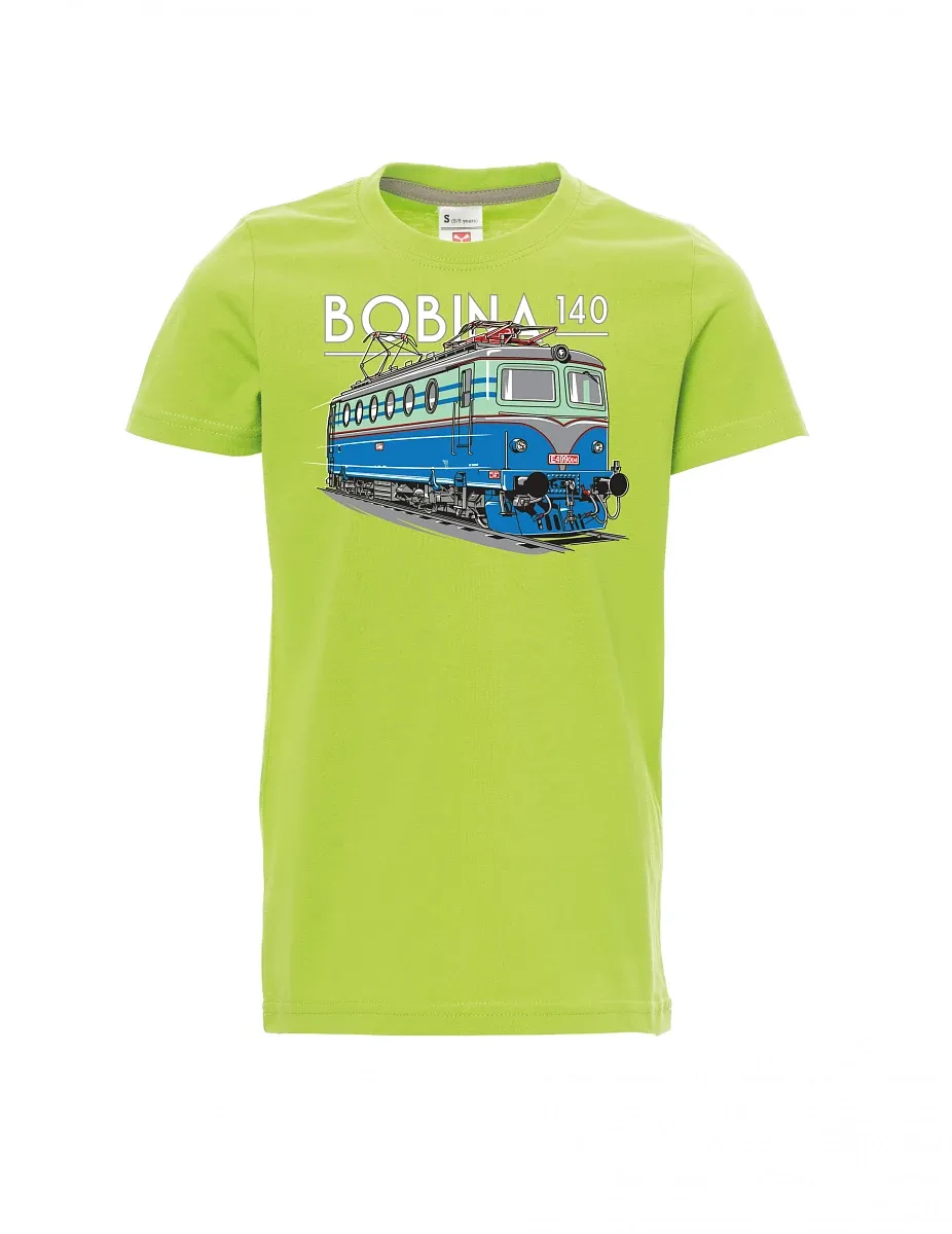 Maglia da bambino verde chiaro Locomotiva 140