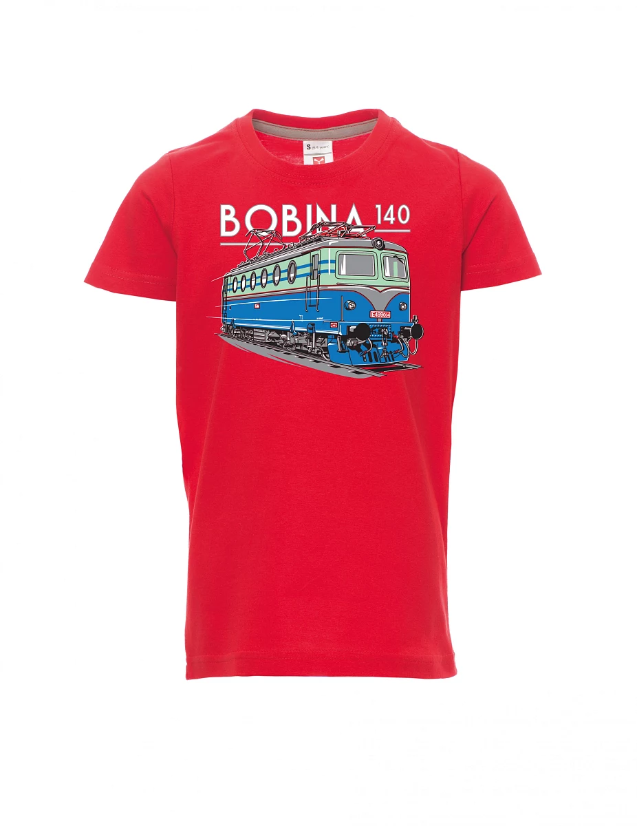 Maglia da bambino rossa Locomotiva 140