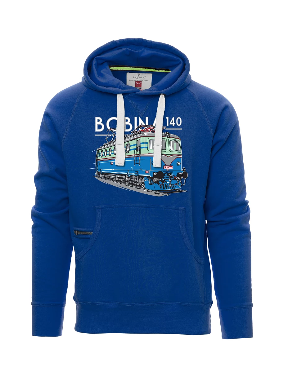 Felpa da uomo blu Locomotiva 140
