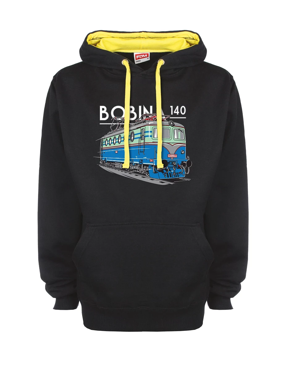 Felpa giallo-nera con Locomotiva 140