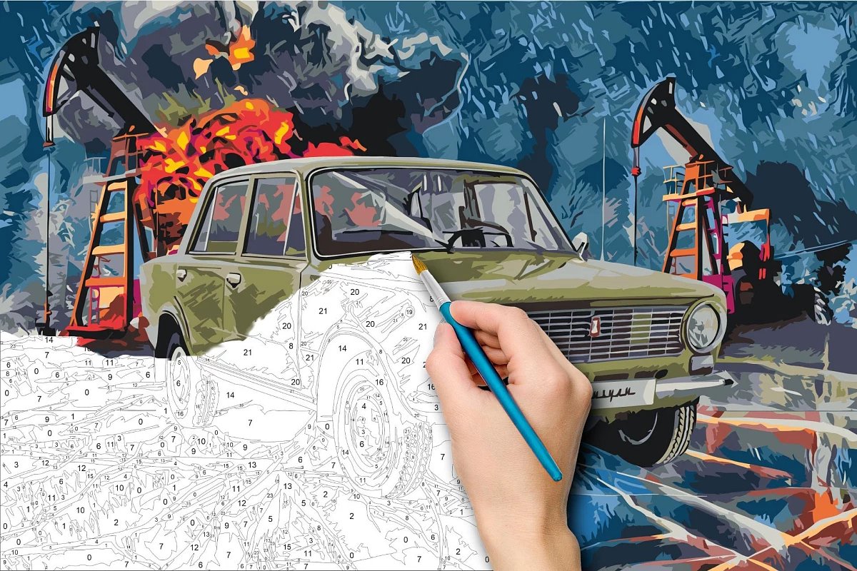 Dipingi con i numeri - immagine del veterano Lada-Žguli