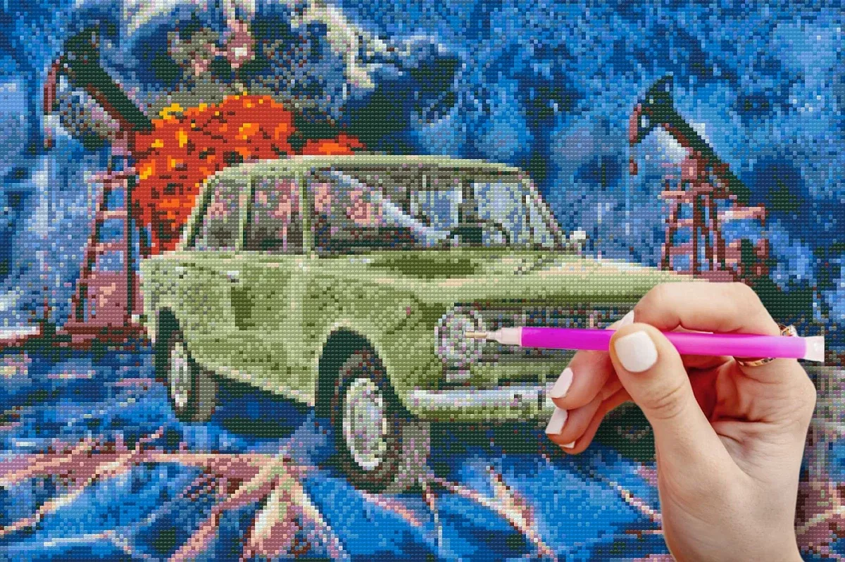 Pittura di diamanti con i numeri - immagine del veterano Lada-Žiguli